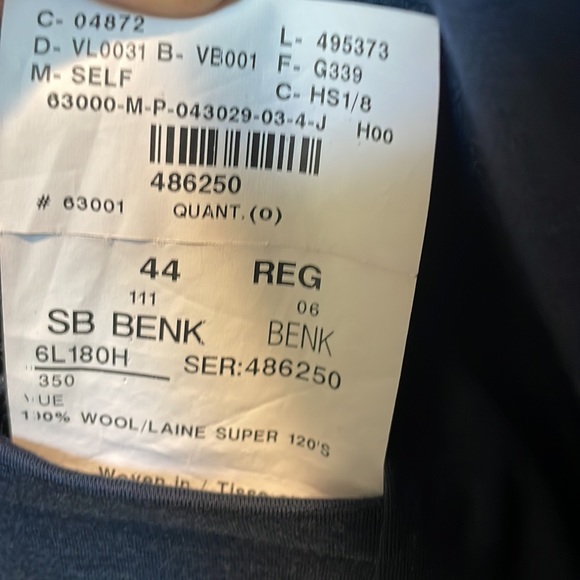 Casual men’s navy wool blazer - Picture 7 of 7